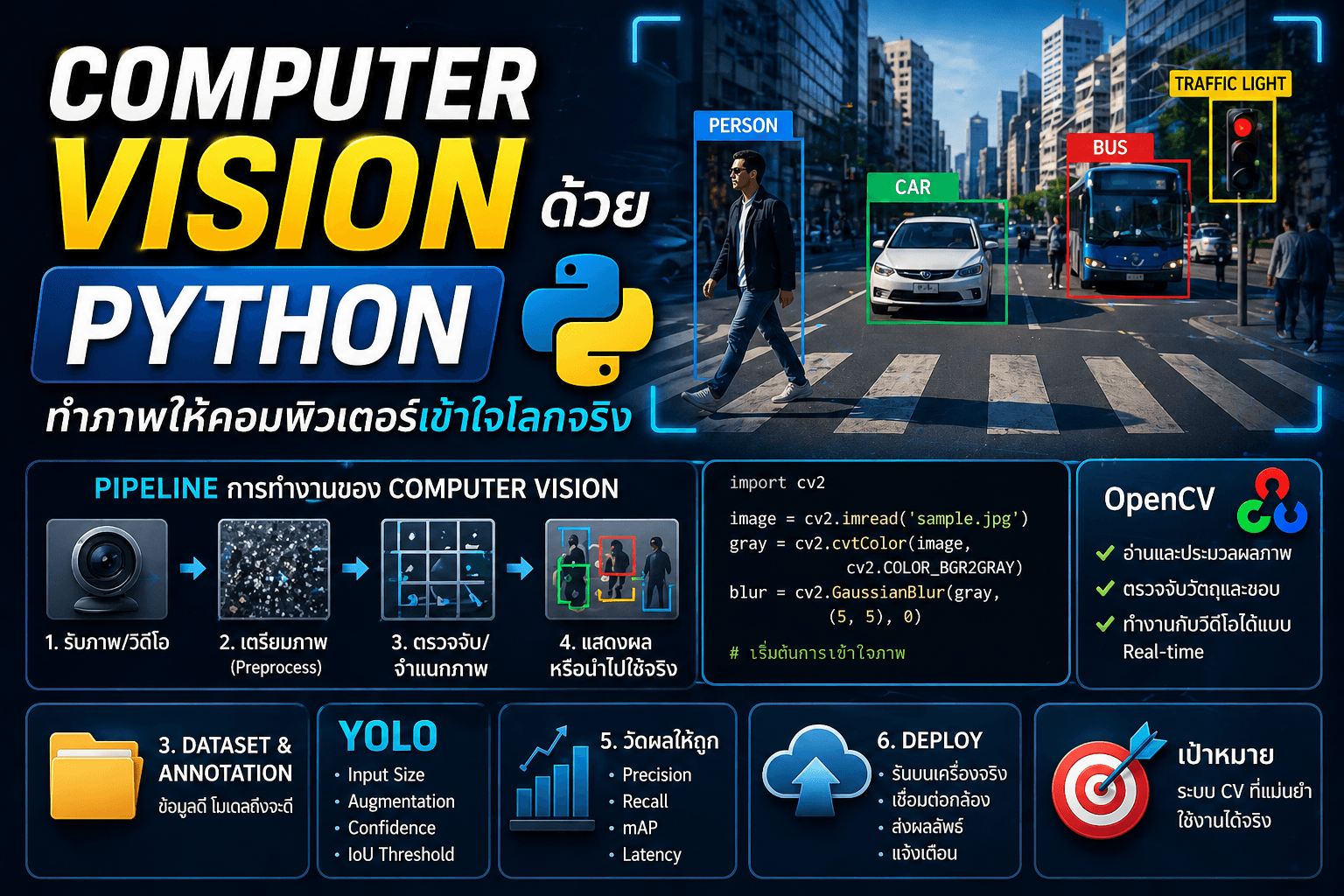 Computer Vision ด้วย Python: ทำภาพให้คอมพิวเตอร์เข้าใจโลกจริง